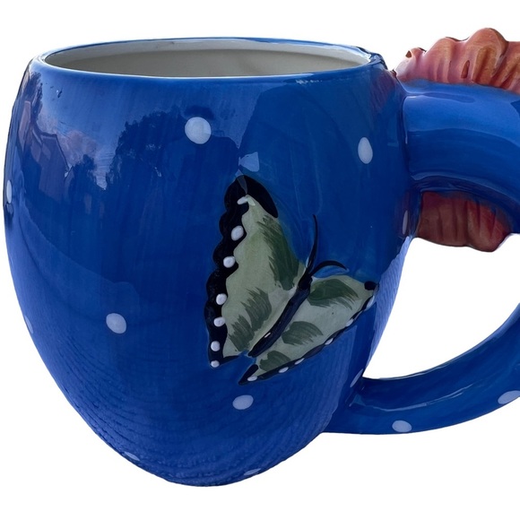 Pier 1 imports flower & butterflies spring mug - Picture 6 of 7